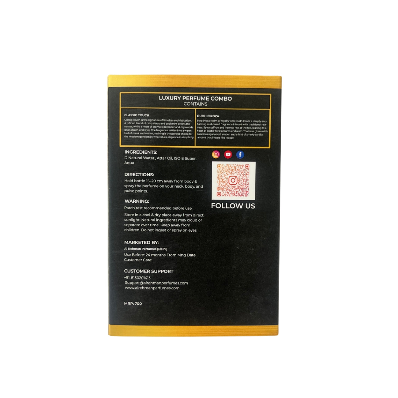 Classic Touch & Oudh Firoza Perfume Combo Pack